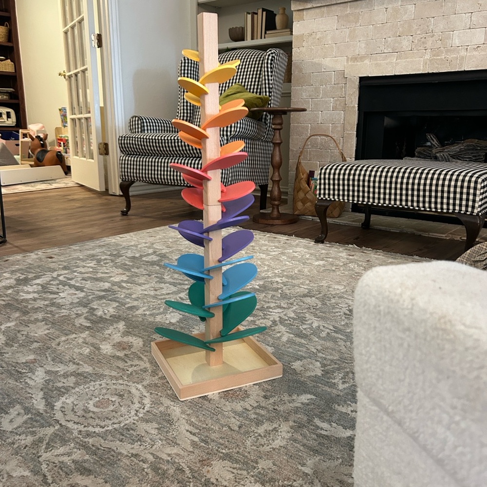 Montessori wooden rainbow tree